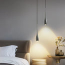 Axyaa Black Metal Luxury Pendant Light with High Transparency Lampshade