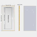 Axyaa LED Rectangular Bathroom Mirror with Colour Illumination and Antifog - Golden Frame