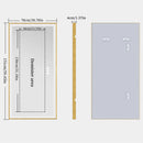 Axyaa LED Rectangular Bathroom Mirror with Colour Illumination and Antifog - Golden Frame