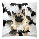 Axyaa Influencer Pug Cushion Cover - Funny Dog Home Decor Pillow Case