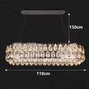 Axyaa Crystal Chandelier Pendant Light for Living Room and Dining Room