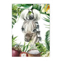 Axyaa Nursery Decor Animals Canvas Prints for Baby Kids Room