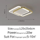 Axyaa Crystal Ceiling Lamp: Nordic Minimalist LED Lighting for Living Room, Bedroom & Hallway
