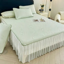 Axyaa Cartoon Jacquard Ice Doudou Soft Mat Three-piece Set