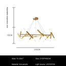 Axyaa Iron Chandelier for Living Room Dining Bedroom Loft Pendant Lighting Lusters