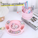 Axyaa Rotatable Pen Holder & Desk Organizer for Students - Multifunctional & Creative Shelf
