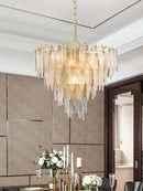 Axyaa Crystal Chandelier for Modern Luxury Living Room and Dining Hall