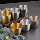 Axyaa Stainless Steel Beer Cups Korean Restaurant Coffee Cup Drinkware