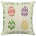 Easter Rabbit Eggs Design Linen Pillowcase - Axyaa Brings Spring Joy