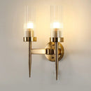 Axyaa Nordic Glass LED Wall Light: Artistic Hall Hotel Bedside Decor Fixture