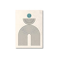 Nordic Minimalist Style Abstract Line Graphic Wall Art Prints by Axyaa