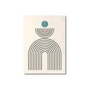 Nordic Minimalist Style Abstract Line Graphic Wall Art Prints by Axyaa