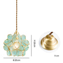 Axyaa Gorgeous Petal Pendant Light with Glass & Copper for Living Dining Bedroom Arrays