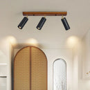 Axyaa 3 Head LED Spotlights Black Cave Stone Tube Ceiling Lamps