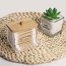 Axyaa Clear Cotton Swabs & Pads Holder Dispenser, Bathroom Organizer & Art Supplies Container