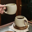 Axyaa Ceramic Espresso Cup Saucer Set Modern Art Tea Mug Couple Gift