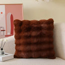 Axyaa Tuscany Faux Fur Pillow | Luxury Plush Sofa Cushion