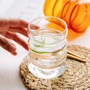 Axyaa Nordic Style Wavy Glass Tumbler Cup 340ml - Clear/Amber/Blue/Green - Drinkware 1 Piece