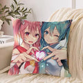 Axyaa 40*40 Hatsune Miku Pillow Cover Set for Stylish Bed Decor