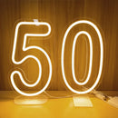 Axyaa Neon Party Sign 38cm Birthday Lights USB Powered with Dimmable Base