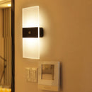 Axyaa LED Wall Light Motion Sensor Switch Bedroom Sconce Night Lamp