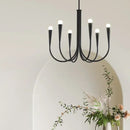 Axyaa French Style Black Golden Iron Chandelier Pendant Lights