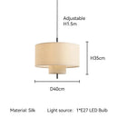 Axyaa Handmade Linen Pendant Lights for Home Decor