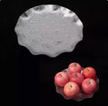 Axyaa Acrylic Fruit Plate Snack & Dim Sum Serving Tray for Melon Seeds and Dried Fruits