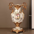Axyaa European Retro Vase for Home Decor and Living Room Table Centerpiece