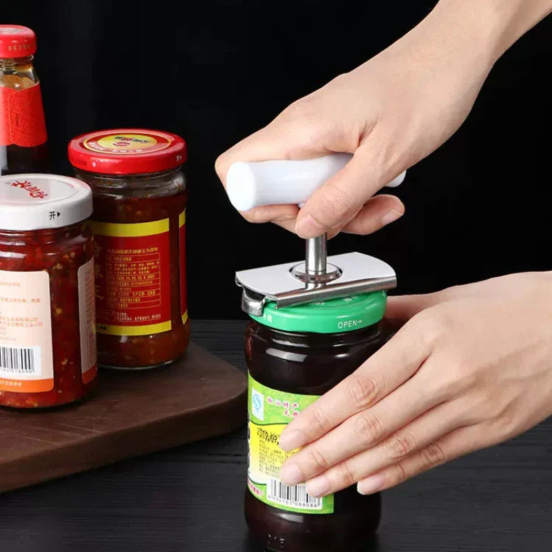 Axya Stainless Steel Can Opener & Bottle Cap Screwdriver