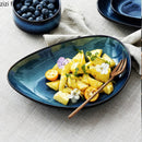 Axyaa Ceramic Sushi Dim Sum Plate Set