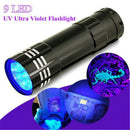 Axya UV Blacklight 395nm 9 LED Detector for Pet Urine Stains