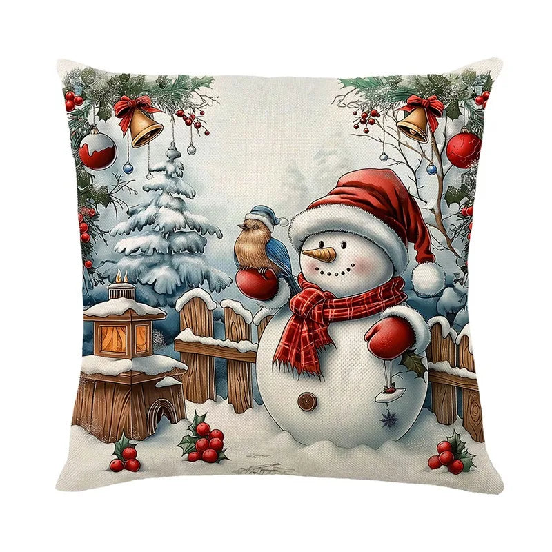 Axyaa Christmas Pillow Cover Set - Festive Home Decor & Gift