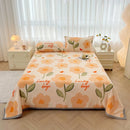 Axyaa Cartoon Panda Flannel Blanket Set with Pillowcases for Sofa Bed Bedspread