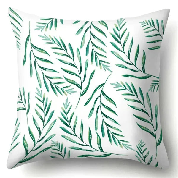 Axyaa Cactus Flower Decorative Cushion Cover 45X45CM Home Sofa Pillowcase