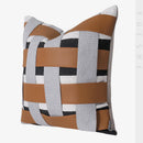 Axyaa Modern Hotel Bedroom Square Pillow Orange Black Sofa Living Room Winery Pillow