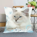 Axyaa Pet Cat Bed Pillowcase - Cute Animal Printed Cushion Cover