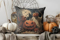 Axyaa Halloween Moonlit Jack-O'-Lanterns Pillow Cover for Sofa, Bedroom, Car
