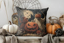 Axyaa Halloween Moonlit Jack-O'-Lanterns Pillow Cover for Sofa, Bedroom, Car