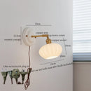 Axyaa Pumpkin Glass LED Wall Lamps Nordic Modern Wandlamp