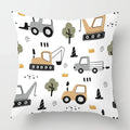 Axyaa White Plush Cushion Cover for Sofa Bedroom Living Room Decor