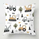 Axyaa White Short Plush Decorative Pillowcase for Sofa Bedroom Living Room