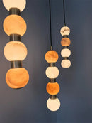 Axyaa Nordic Marble Pendant Light: Postmodern Luxury for Restaurants & Staircases