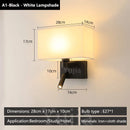 Axyaa Modern Adjustable Wall Sconce with LED Spotlight Rotation