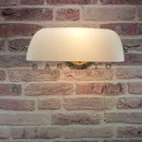 Axyaa Traditional Green Banker Wall Lamp Classical Vintage Beige Wall Light for Home and Hospitality