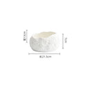 Axyaa Irregular Rock Texture Ceramic Dessert Soup Bowl Set Molecular Cuisine Tableware