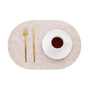 Axyaa Faux Leather Placemats - Set of 6, Heat-Resistant, Non-Slip, Waterproof Mats
