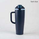 Axyaa 1200ml Car Cup with Flip Lid, Dual Drink Fruit Cup & Insulated Design