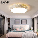 Axyaa LED Ceiling Light: Remote Dimmable Modern Chandelier for Bedroom, Living Room & Hallway