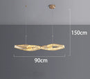 Axyaa Crystal Chandeliers: Modern LED Ceiling Hanging Lights for Living Room
